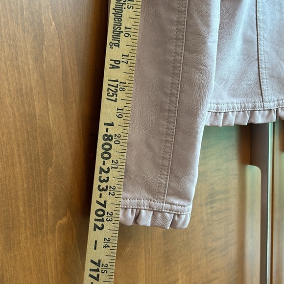 BACCINI pink vegan leather jacket in women’s petite small, excellent condition - Picture 10 of 13